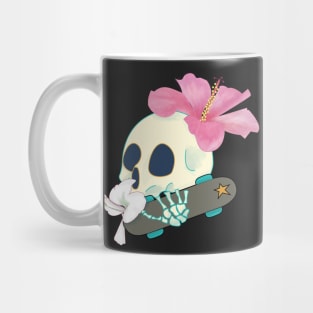 Cuban Flowers - skull Mug